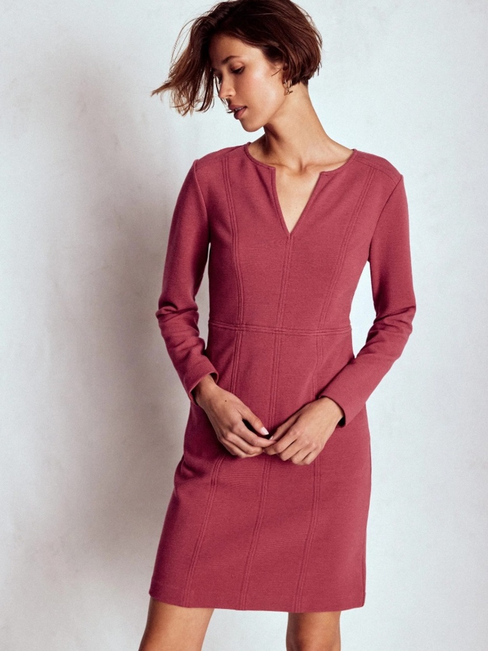 Boden Colette Ottoman Shift Dress in Ruby Red Size 12 Regular NWT Officewear